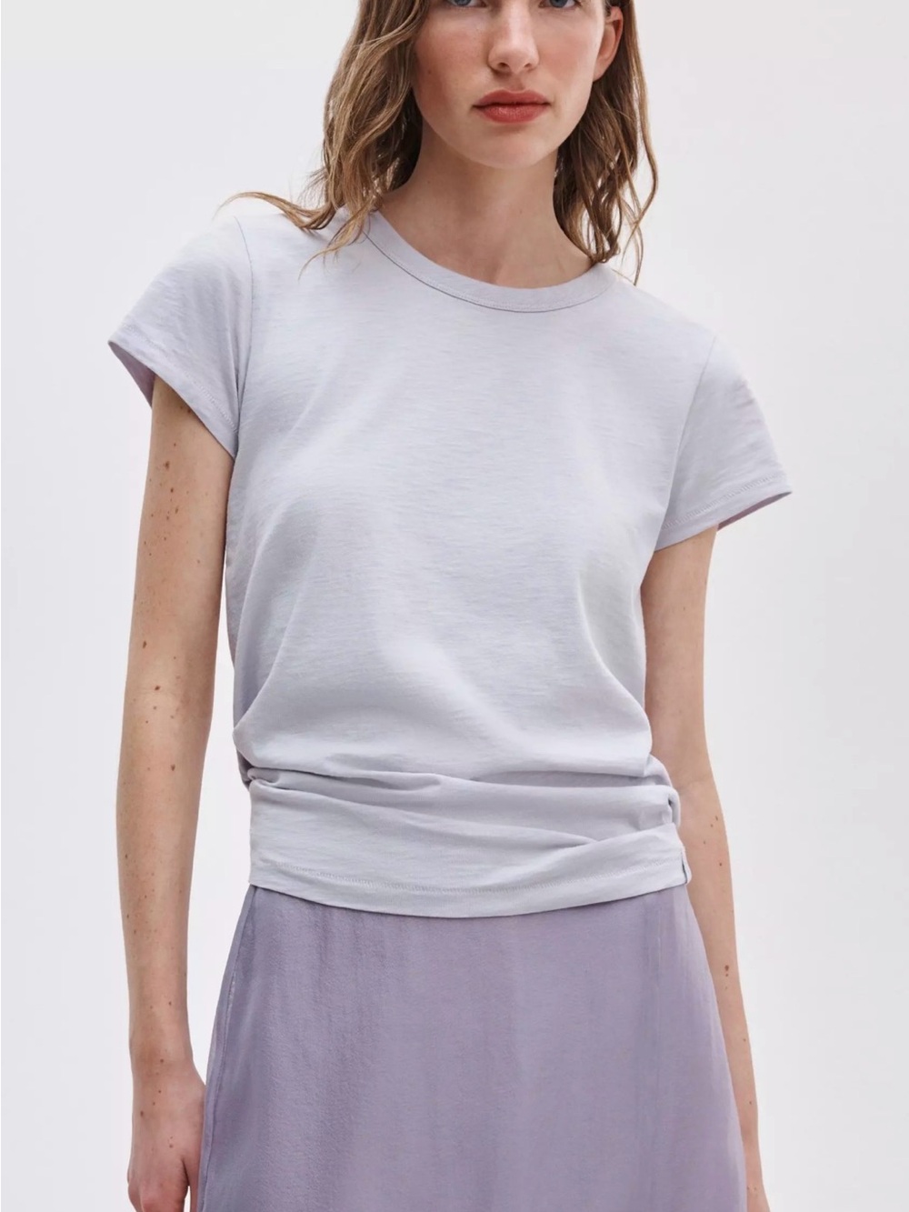 rag & bone The Slub Tee (Lavender Mist)